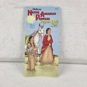 Vintage 1995 Native American Princess Uncut Paper Doll Set MJ Studios